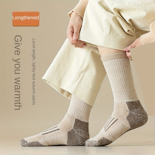 Thick Padded Sports Crew Socks, Deodorant & Comfortable, Multiple Colors