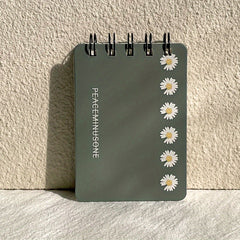 Small Daisies Mini Notebook Coil 7x10cm 100 pages 4 colors Girls Student Gift