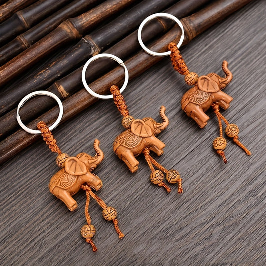 3D Elephant Keychain Cartoon Horse Keychain Pendant