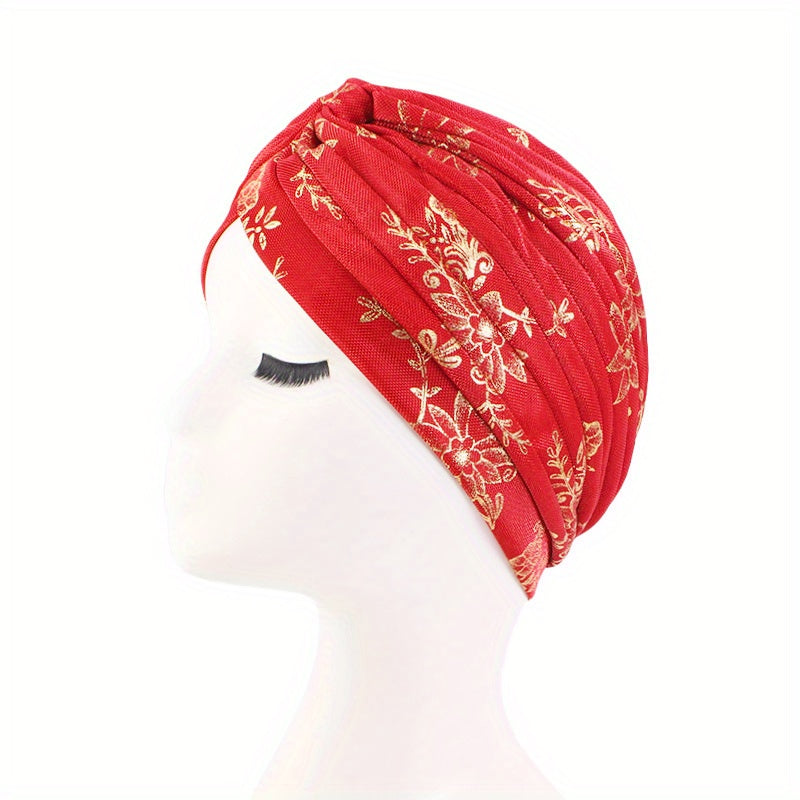 Boho Floral Head Scarf Cap Chemo Hats