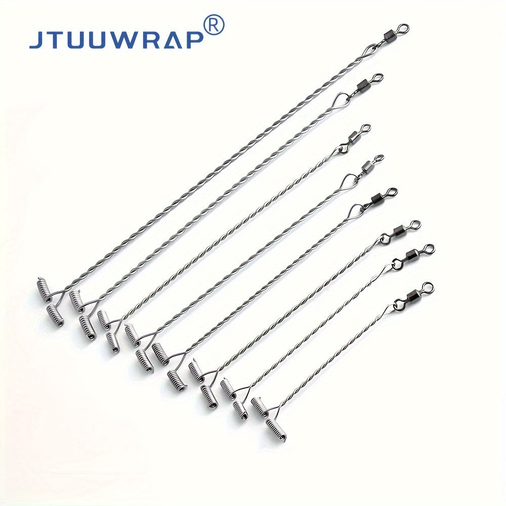 100pcs T Type Anti-tangle Balance Steel Wire Fishing Line Connector