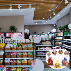 10 16x15 24 Cm Organza Gift Bags Drawstring Party Favor Candy Packaging Bag