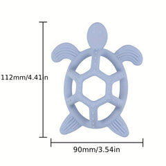 Hemispherical Hollow Silicone Teether Sea Turtle Toy