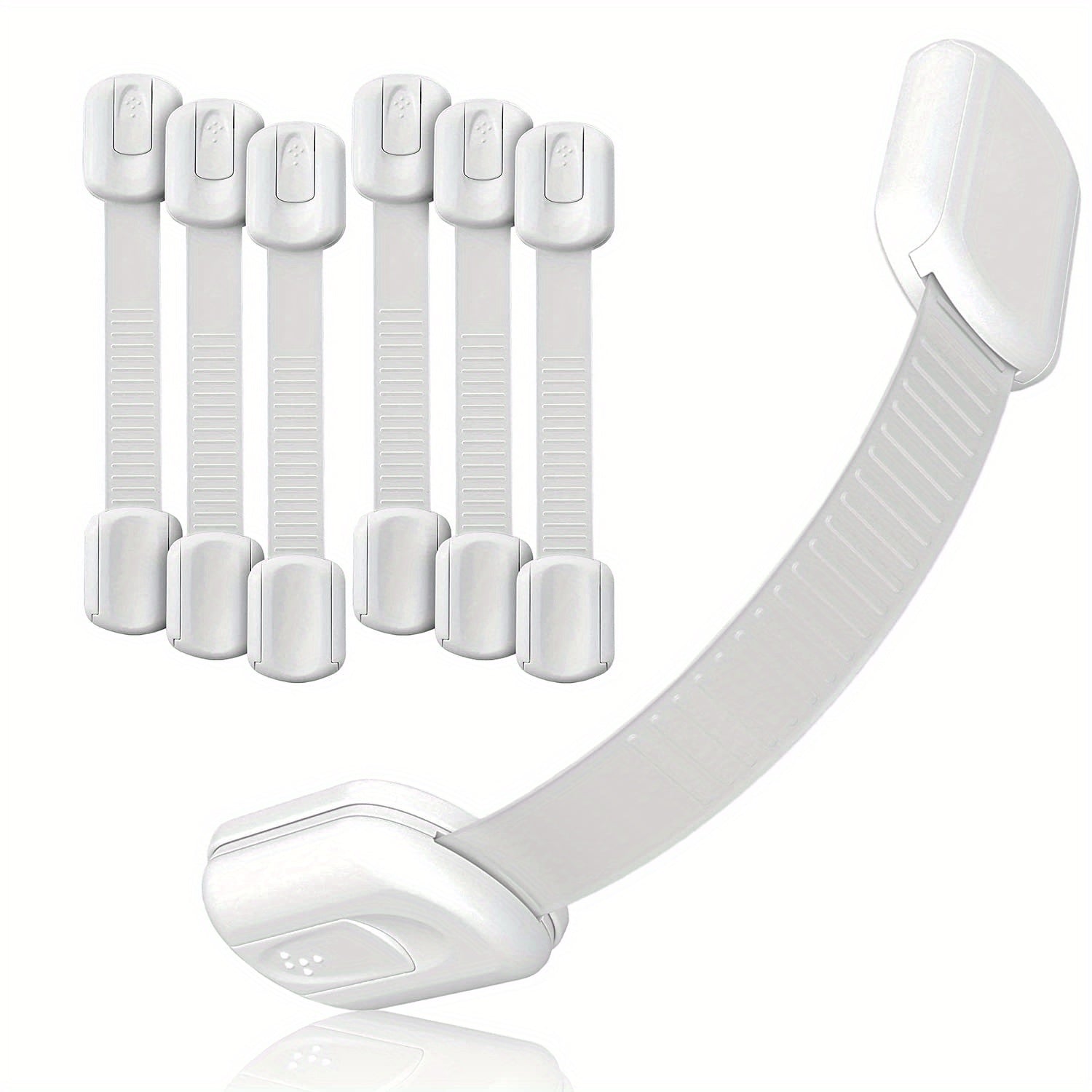 6pcs Child Safety Cabinet Locks - Baby Proofing Cabinet Strap Locks