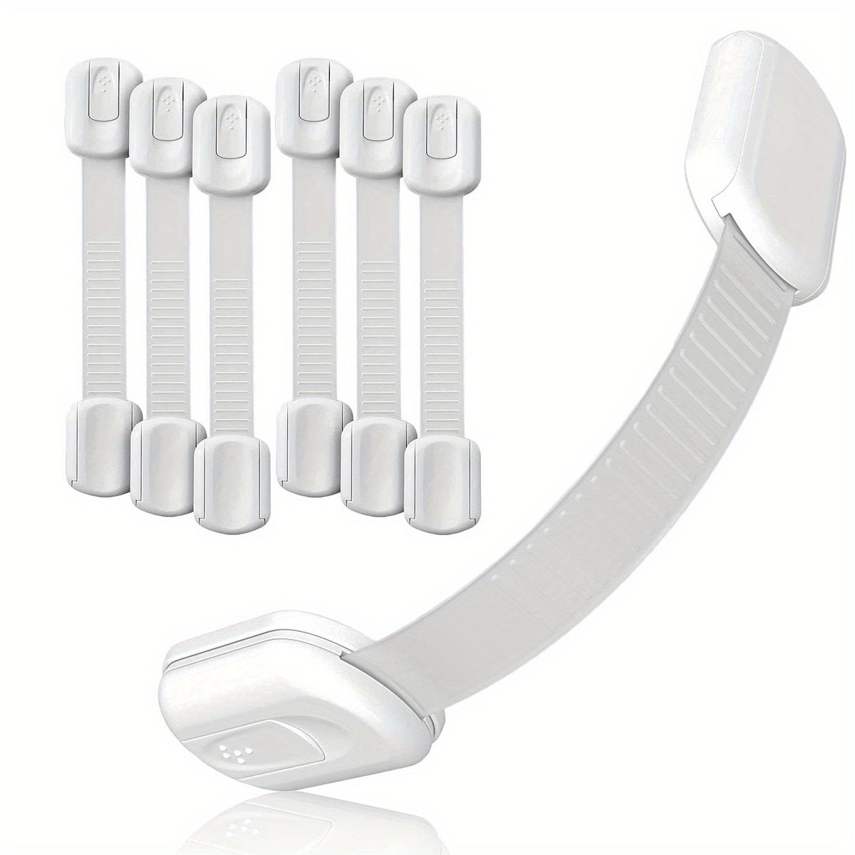 6pcs Child Safety Cabinet Locks - Baby Proofing Cabinet Strap Locks
