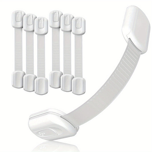 6pcs Child Safety Cabinet Locks - Baby Proofing Cabinet Strap Locks
