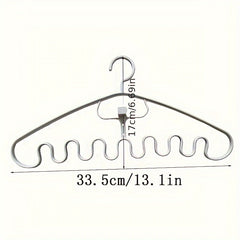 3pcs Space Saving Wave Shaped Hanger For Clothes & Accessories