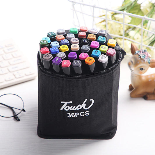 Dual Tip Marker Pens Set - Brush and Fine Tip Markers - Assorted Colors