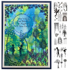 Fairy Series Branch Silicone Clear Stamp for DIY Journals Albums