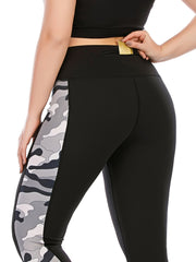 Women's Plus Size Camo Print High Waist Leggings