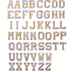 J CARP 52pcs Number Or Letter Patches For Iron on Sewing