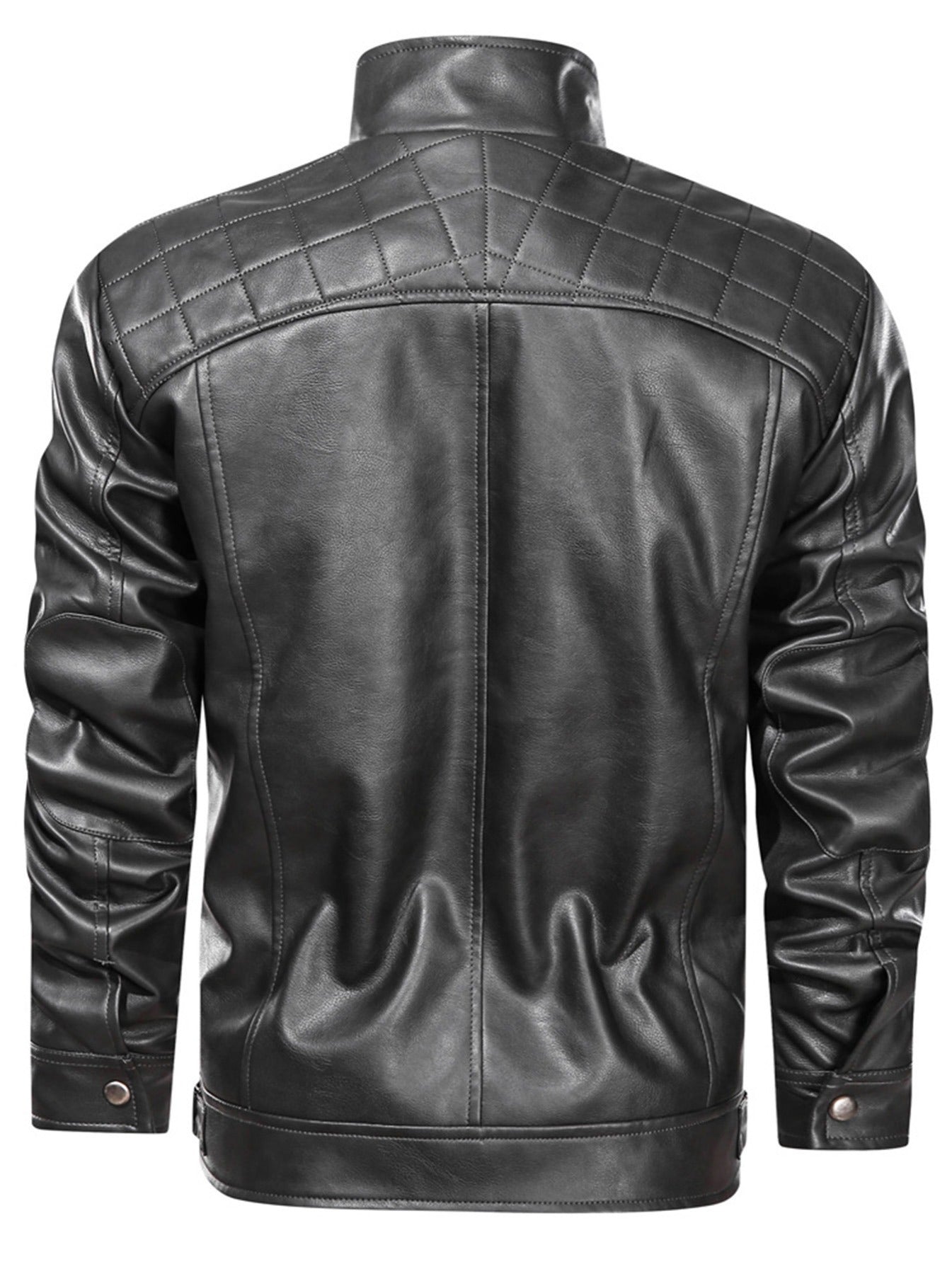 Men's Biker PU Jacket - Stylish and durable outerwear for bikers