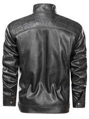 Men's Biker PU Jacket - Stylish and durable outerwear for bikers