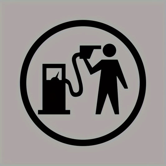 Funny Fuel Tank Cover Sticker Car Fuel Filler Cover Decoration