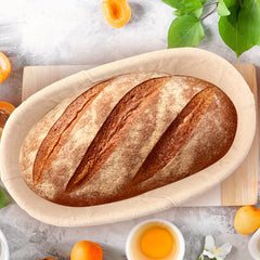 Oval Bread Banneton Proofing Basket 9.8x6x3.1 Inch