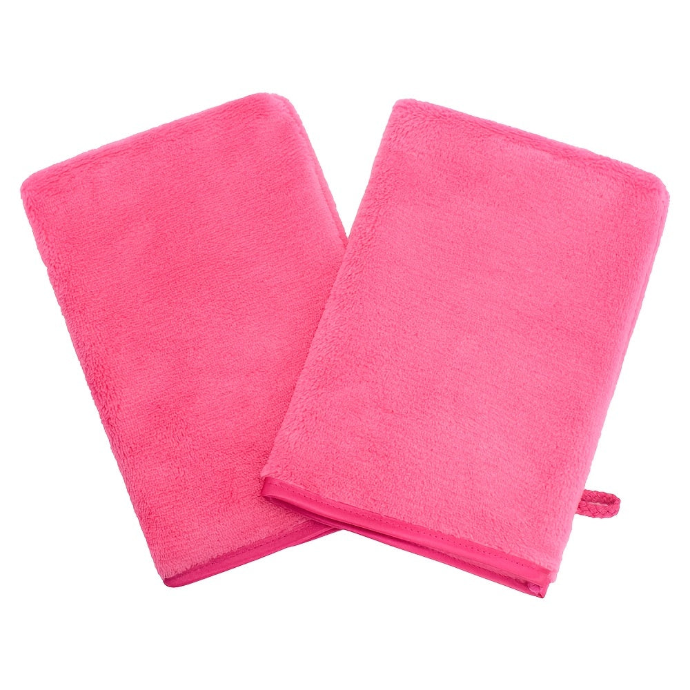 Reusable Makeup Remover Wipes Gloves Washcloths Coral Velvet Face Cloths