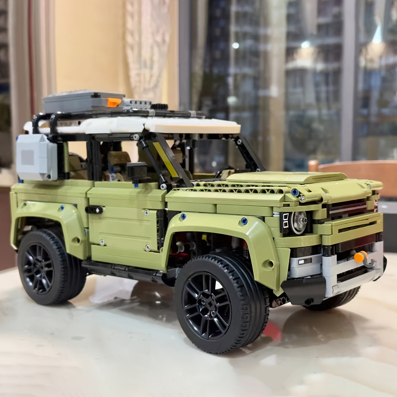 2573pcs Green Off road Racing Block Toy
