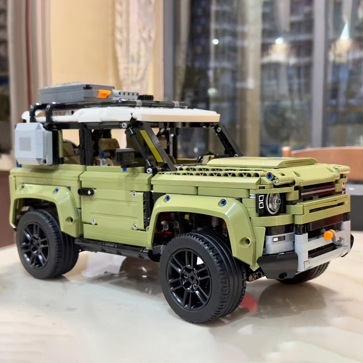2573pcs Green Off road Racing Block Toy