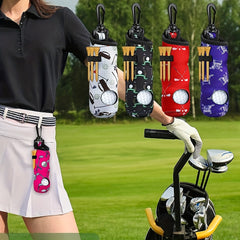Neoprene Golf Ball Pouch Holder Carry Bag Multicolor Portable Golf Accessories