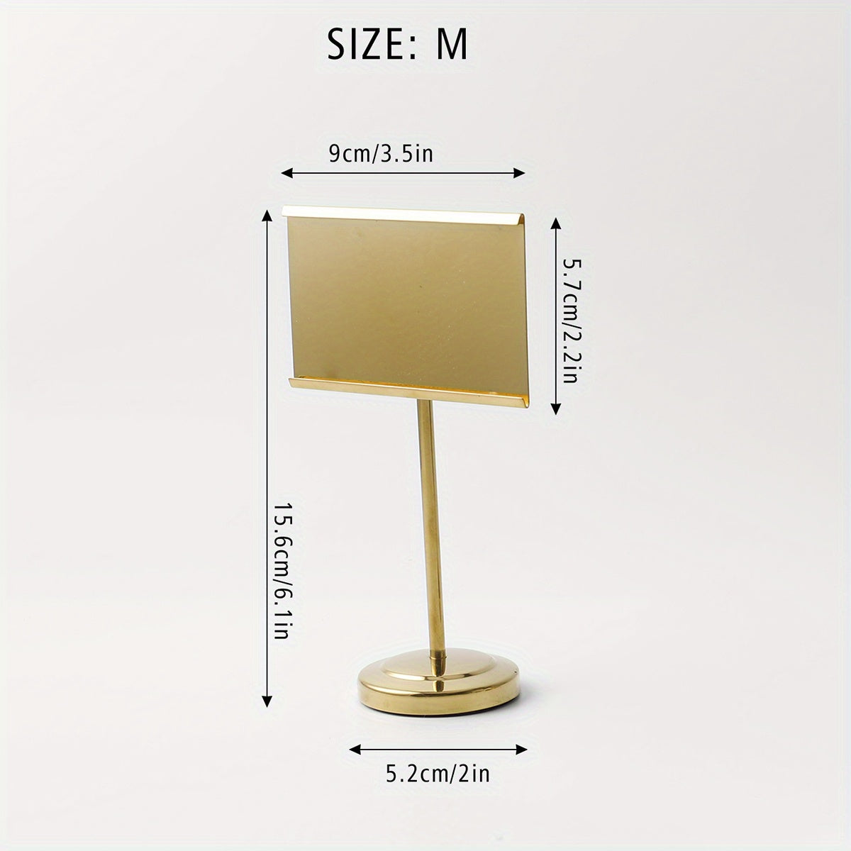 Stainless Steel Table Number Holder for Home and Office Decor