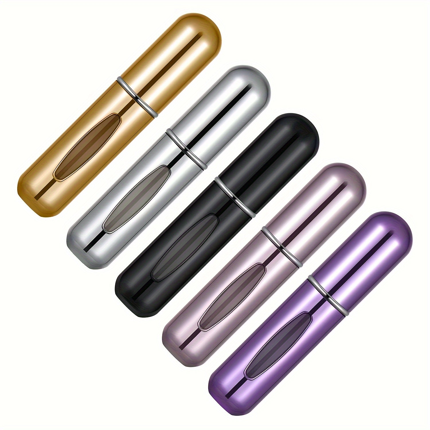 5 Pcs Mini Refillable Perfume Atomizer Bottle 5ml Travel Size Spray