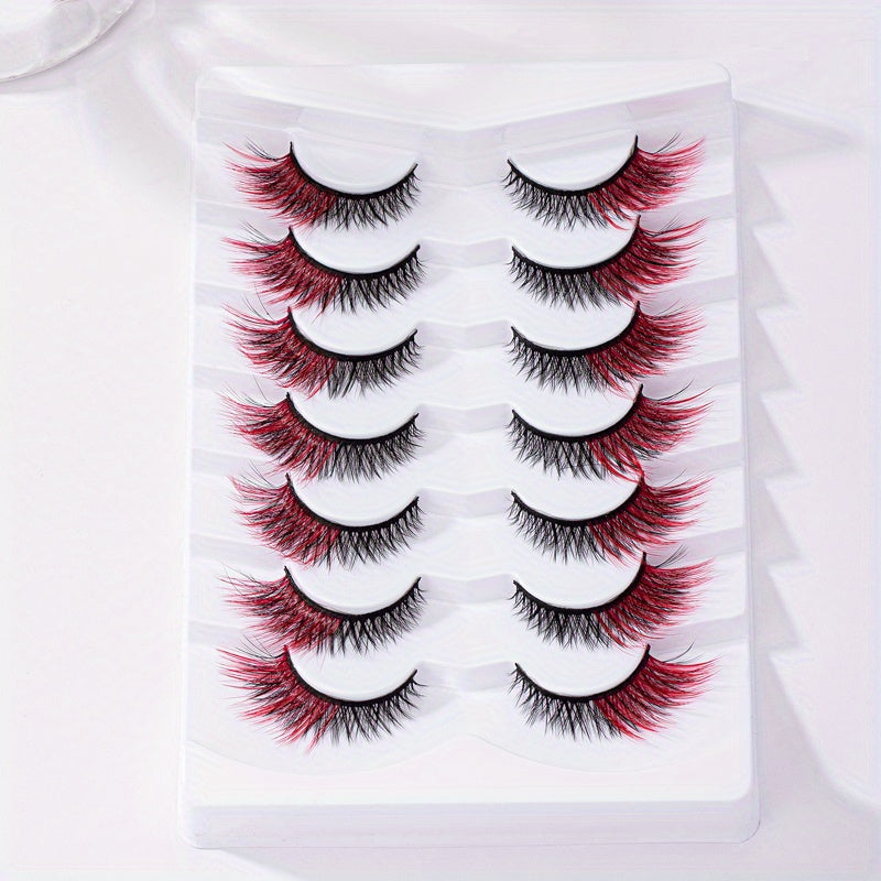 Vibrant Red Crisscross Lash Extensions 4 12mm Sizes