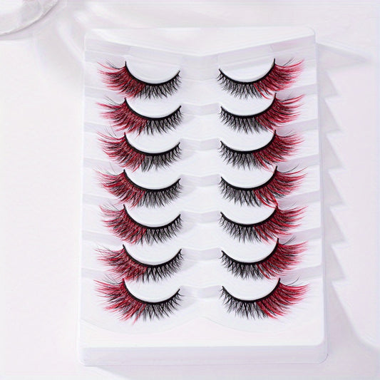 Vibrant Red Crisscross Lash Extensions 4 12mm Sizes
