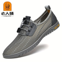 LAORENTOU Men's Hollow Out Shoes Spring Summer