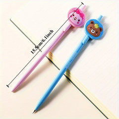 4pcs Mechanical Pencils 0.5-0.7mm, Auto Push Button, Anti-Break Lead