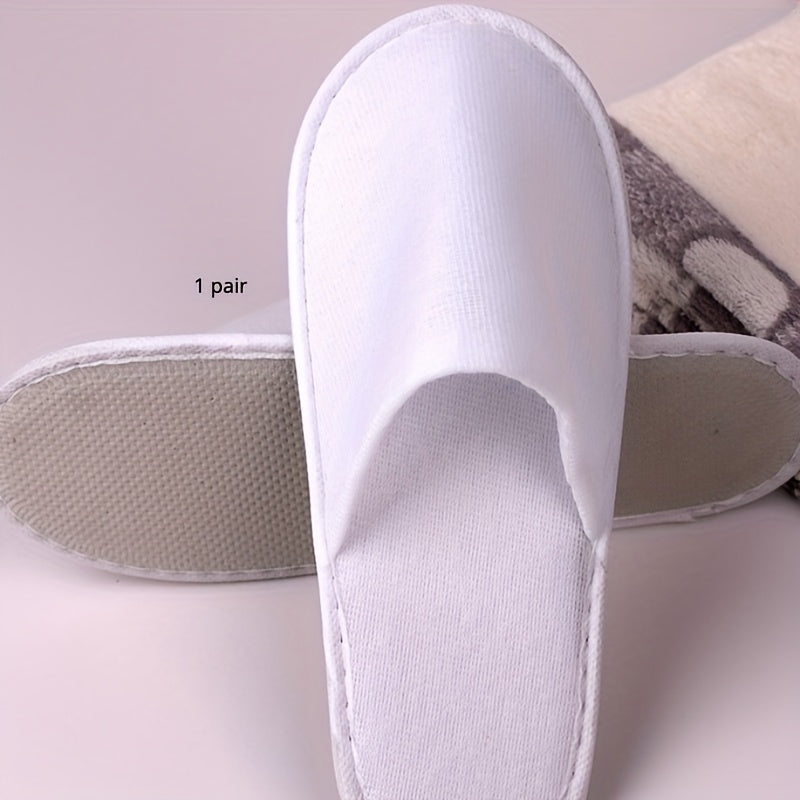 1pc Disposable Guest House Slippers Hotel Slippers Non-slip Bottom Slippers