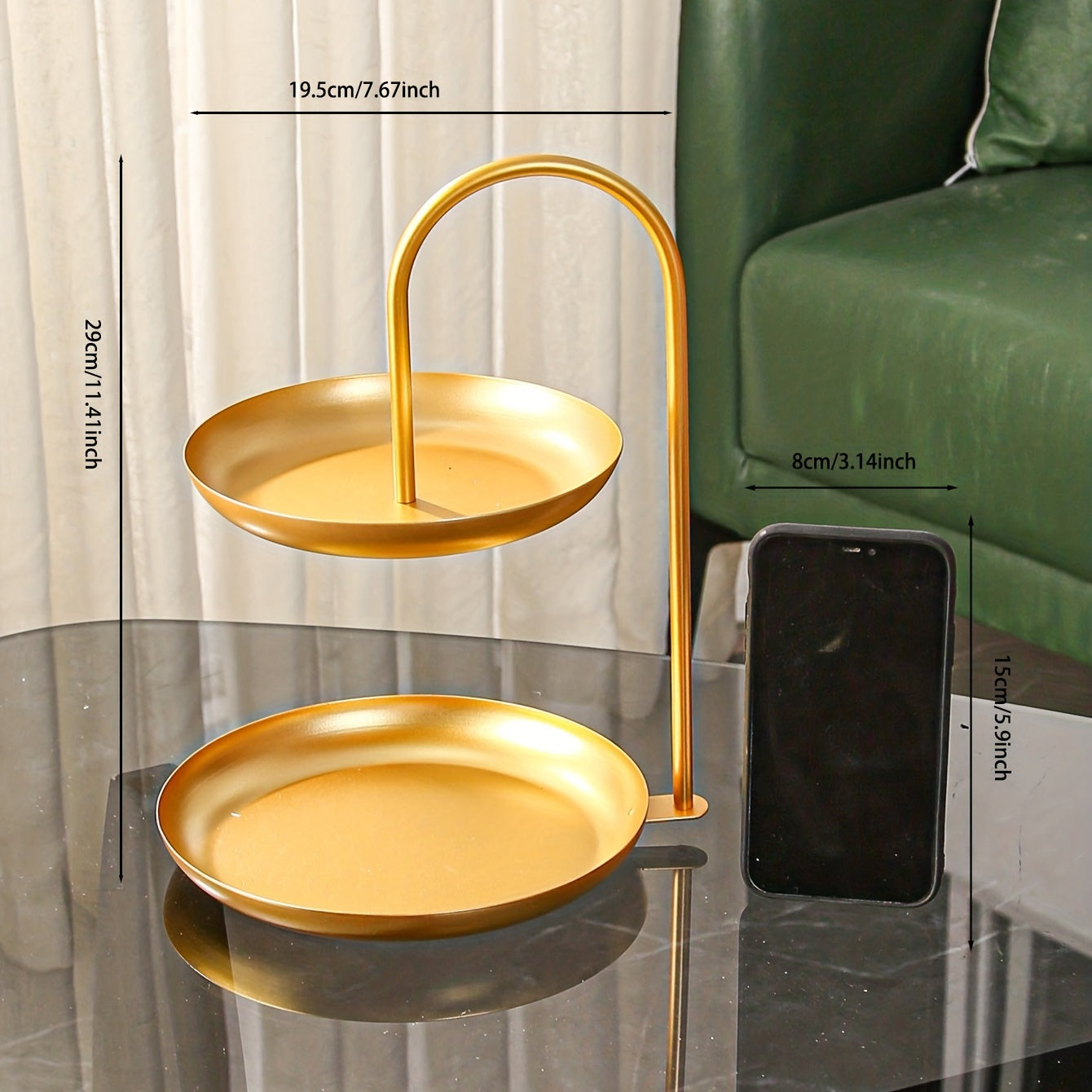 Nordic Style 2 Tiered Fruit Snack Tray