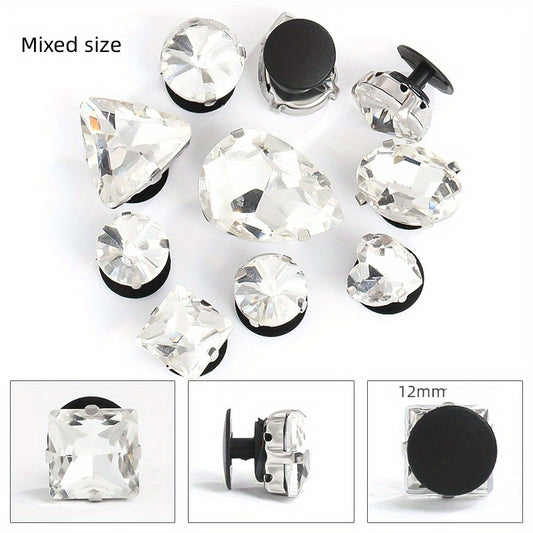 10pcs Mixed Claw Drill DIY Accessories Box Bag Shoe Buckle