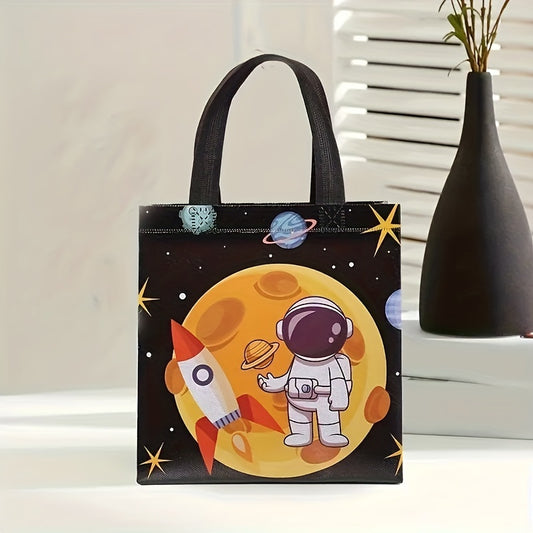 4pcs Reusable Non-woven Gift Bag Set - Astronauts Theme