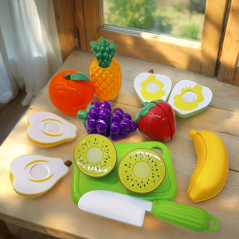 Fruit Slicing Toys Apples Strawberries Pineapples Oranges Accessories