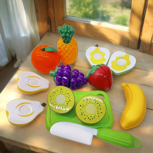 Fruit Slicing Toys Apples Strawberries Pineapples Oranges Accessories