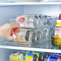 Foldable 2-Layer Refrigerator Can Holder