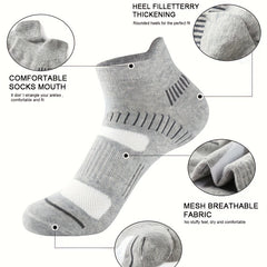 Men's Casual Sport Socks 5 Pairs Cotton Breathable Comfortable