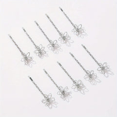 10pcs Flower Hair Clip Bobby Pin Hair Accessories