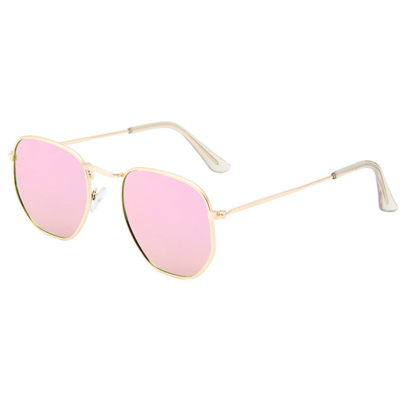 Metal Frame Polygon Sunglasses