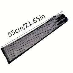 Long Lace Gloves Sexy Polka Dots Semi Sheer Sun Protection Gloves