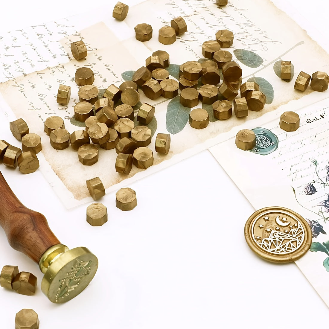 100pcs Sealing Wax Beads for Wax Seal Stamp Wedding Invitation Gift Wrapping