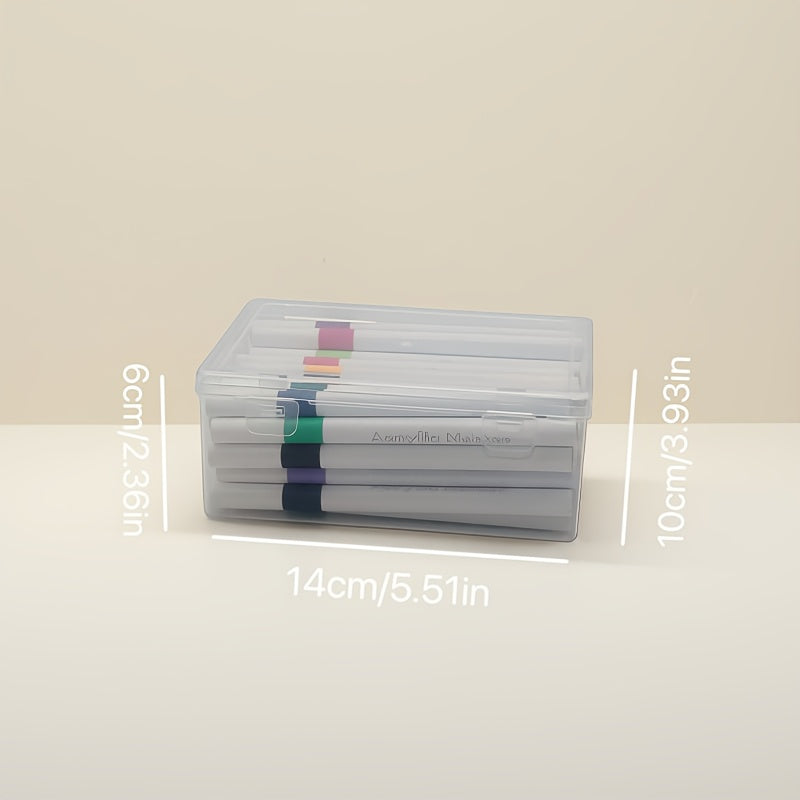 50 Acrylic Markers Round Tip PP Box for Stones Glass Easter Eggs