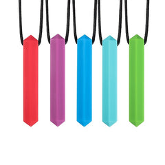 Hexagonal Silicone Toothbrush & Chewing Pendant Set