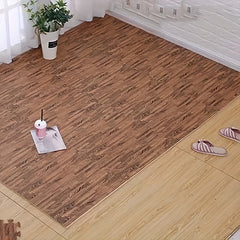 16pcs Plush Puzzle Foam Floor Mat - Interlocking Carpet Fluffy Area Rug