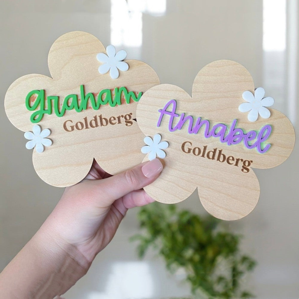 Personalized Birth Announcement Sign Acrylic Hospital Sign Custom Name Sign Pink
