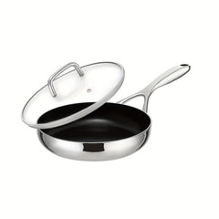 Nonstick Frying Pan With Lid 20 25 30 Stainless Steel Skillet PFOA PFOS