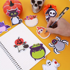 300 Sheets Halloween Cartoon Sticky Notes 10 Books Stickers Page Markers
