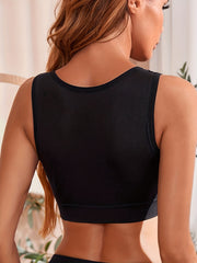 Seamless Wireless Sports Bra Breathable Workout Tank Bra