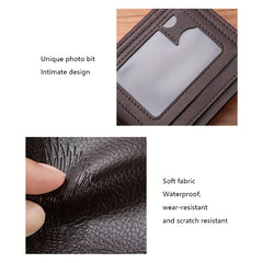 Men's PU Leather Eagle Pattern Short Wallet Card Cash Holder