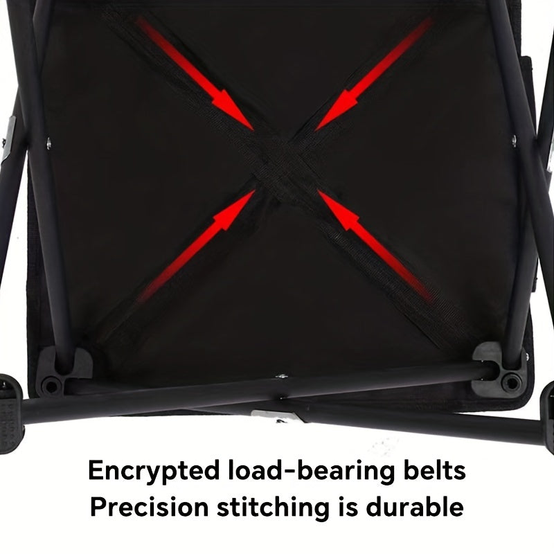 Metal Folding Chair Portable Picnic Moon Chair Outdoor Camping Gear